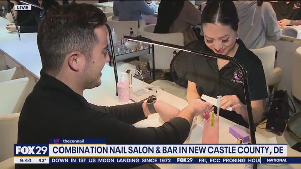 Combination nail salon and bar opens in New Castle County