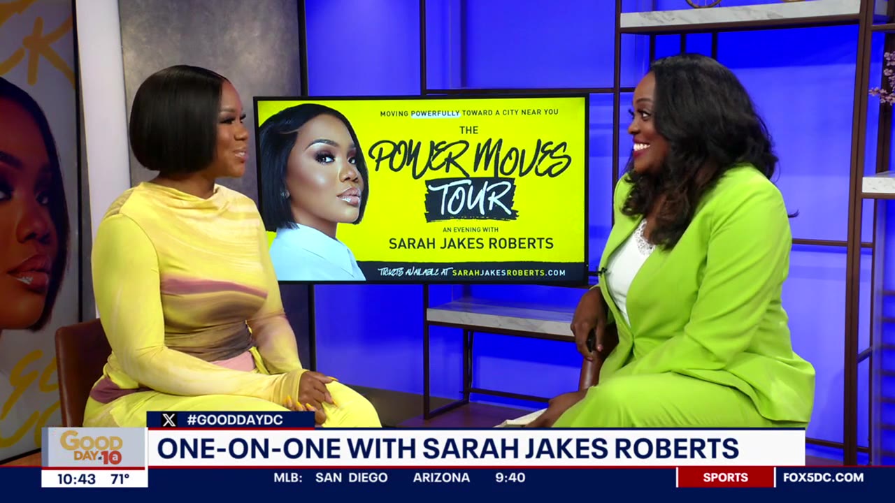 Sarah Jakes Roberts talks new book, "Power On," and helping others unleash the superpower of being themselves