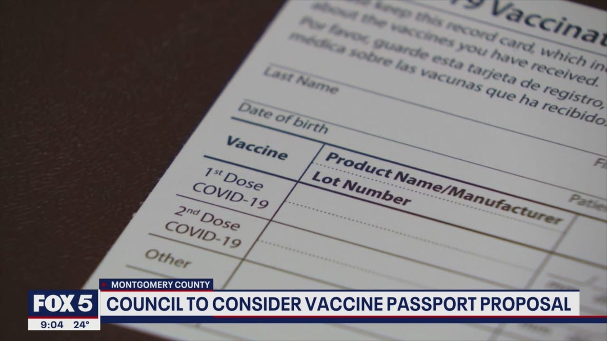 Montgomery County considers vaccine passport proposal