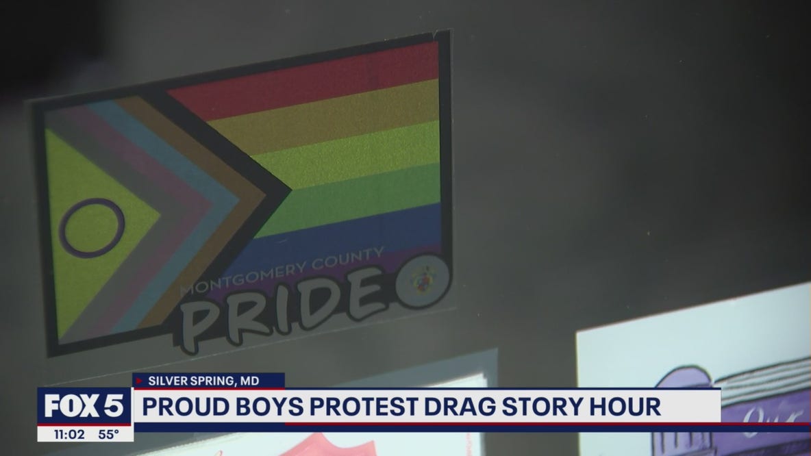 Proud Boys protest Drag Story Hour at Silver Spring bookstore