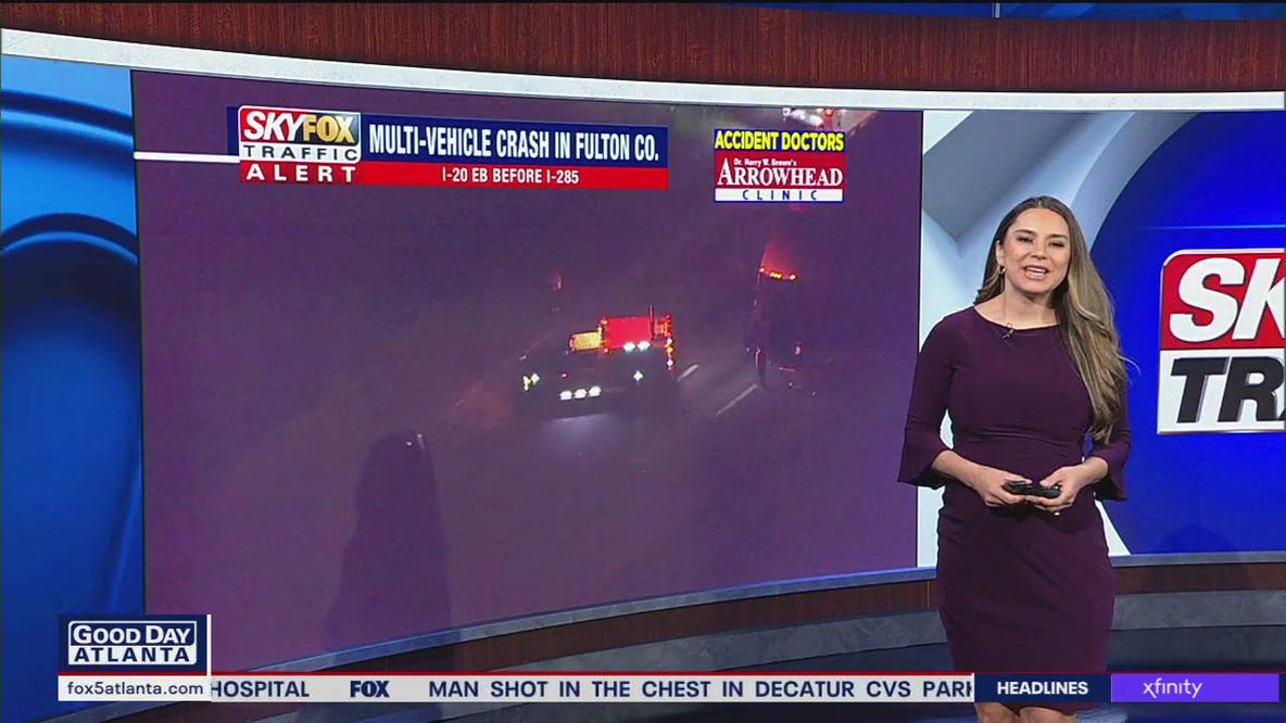 Multi-vehicle crash on I-20 EB before I-285