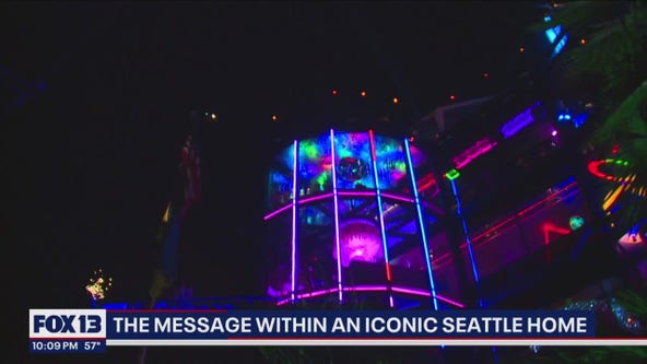 Message within iconic Seattle home