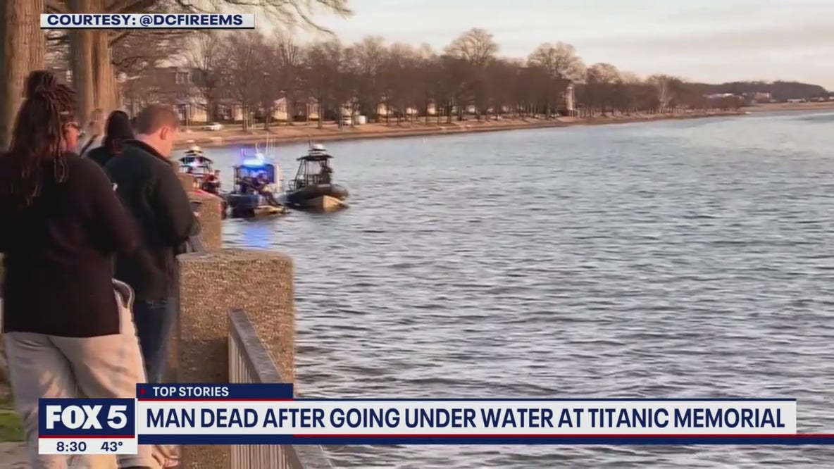 Man dies after jumping into water near DC’s Titanic Memorial