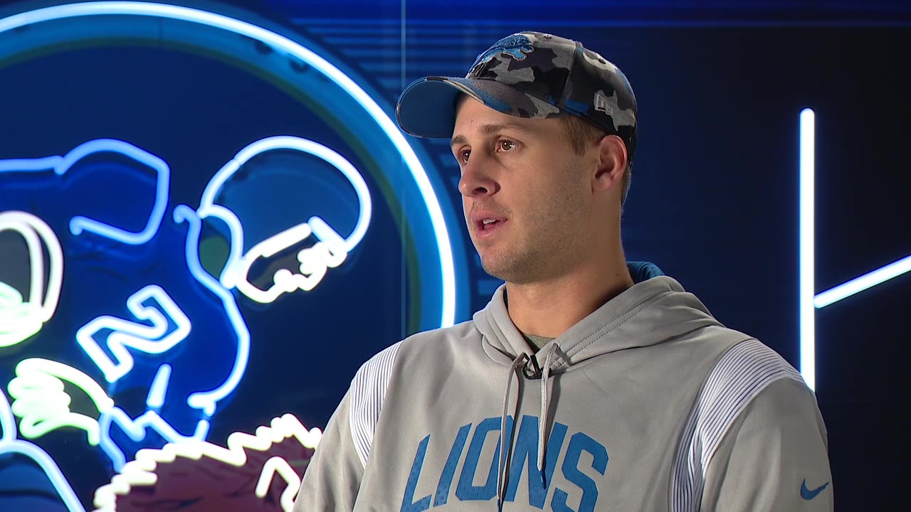 Jared Goff reflects on Thanksgiving game, looks ahead to Jacksonville
