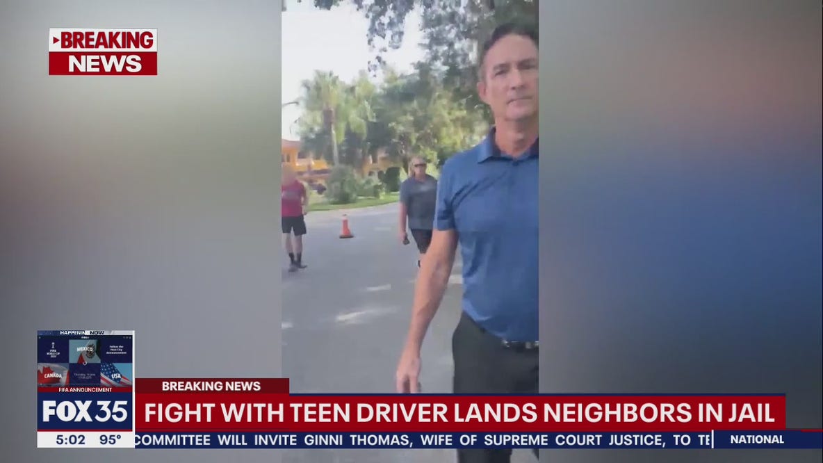 Fight with teen driver lands neighbors in jail, authorities say