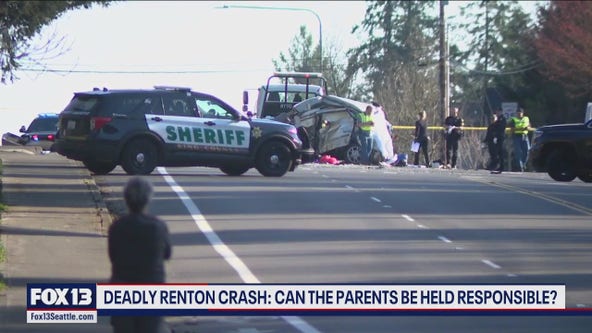 Deadly Renton crash: Can parents be held responsible?