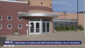 Meeting to discuss reported break-in at Harvey school