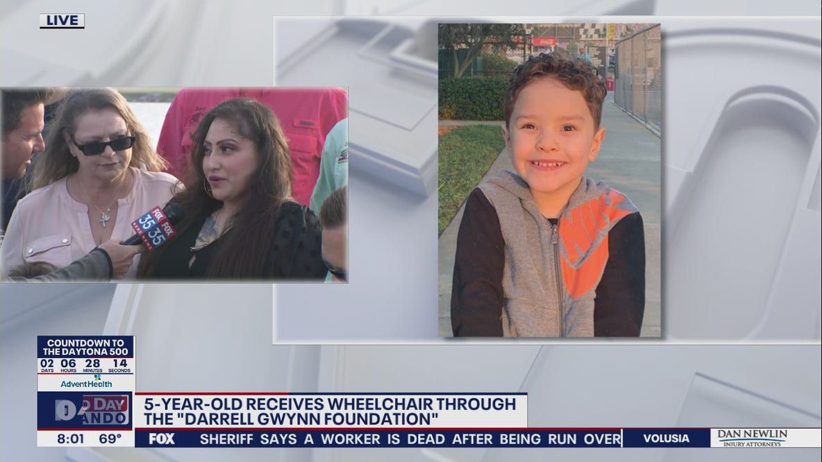 5-year-old receives wheelchair through 'Darrell Owynn Foundation'