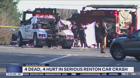 Speed likely cause of Renton crash that left 4 dead