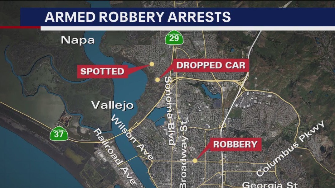 4 minors arrested for armed robbery in Vallejo