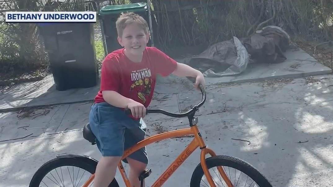 Boy heartbroken after bike stolen on camera