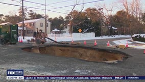 Crews continue work on sewer line collapse in Delran
