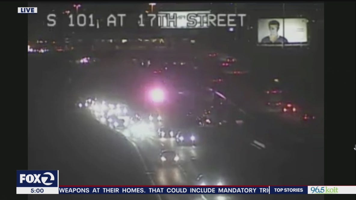 Motorcycle crash on 101 and 80