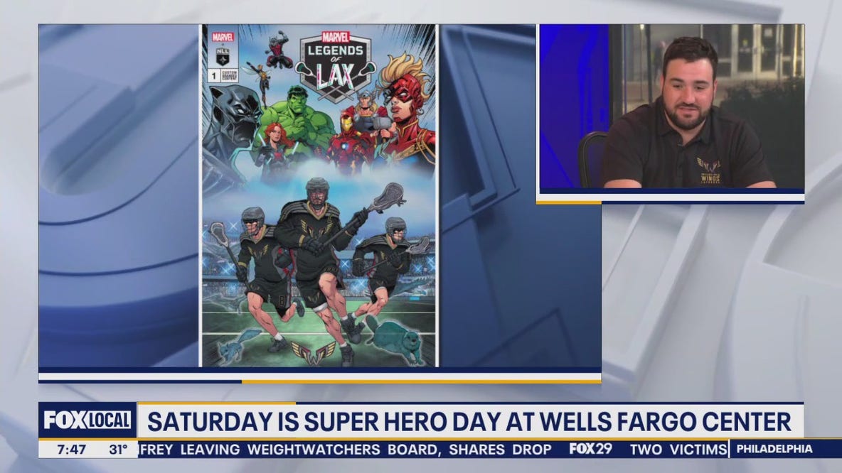 Philadelphia Wings to celebrate Super Hero Day with custom comic, special jerseys