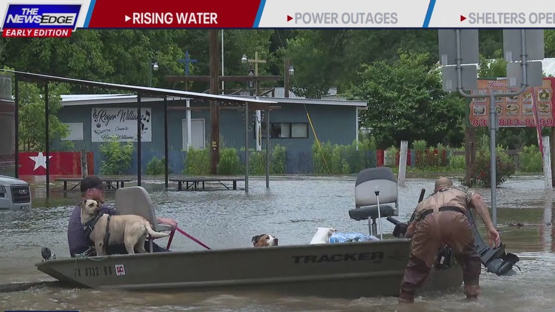 Families, pets rescued from floods in New Caney