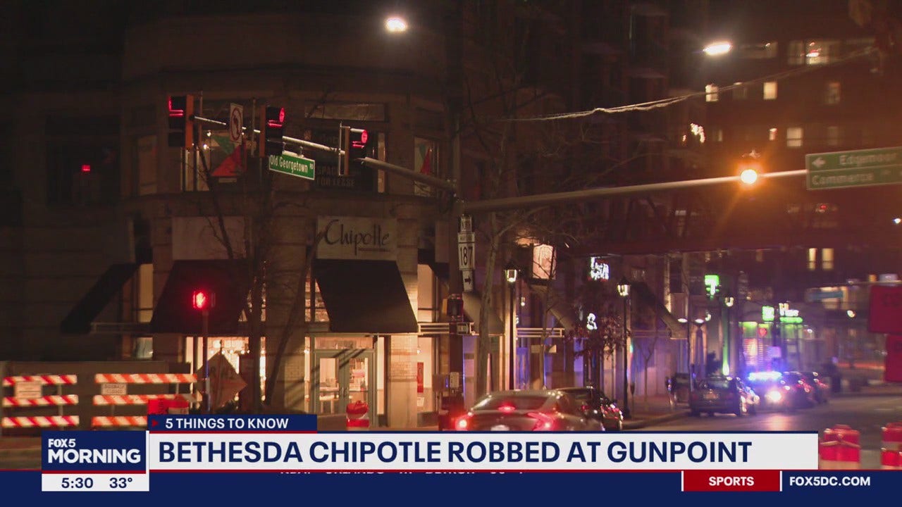 Bethesda Chipotle robbed at gunpoint FOX 5 DC