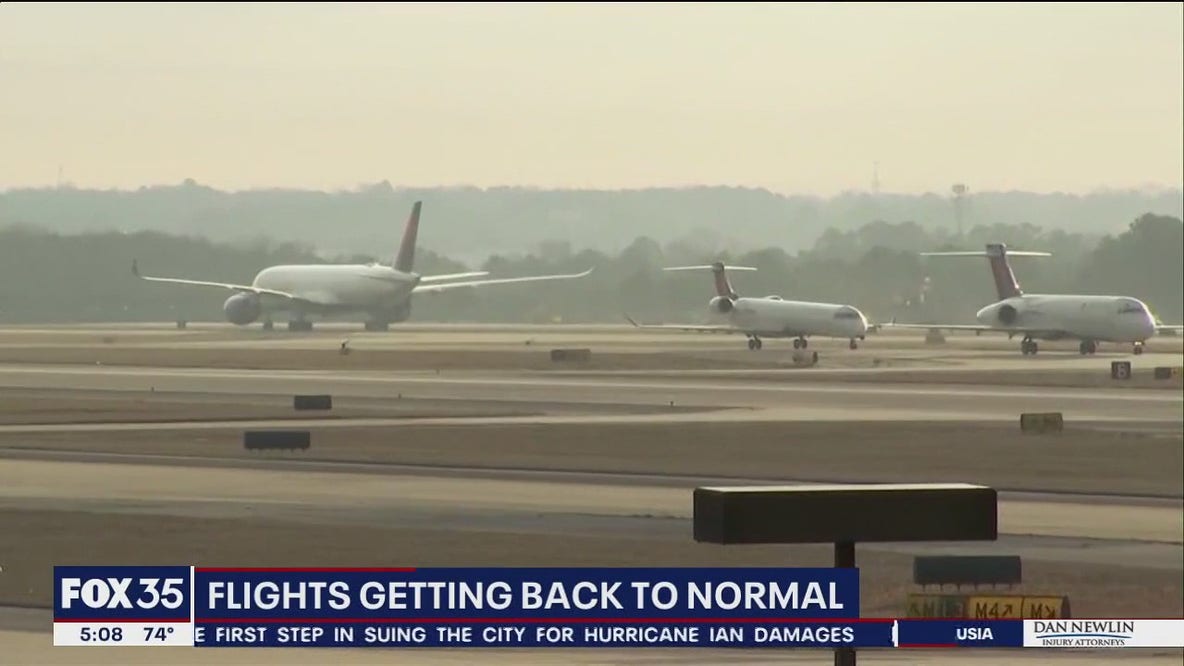 Flights getting back to normal at Orlando airport after FAA system outage