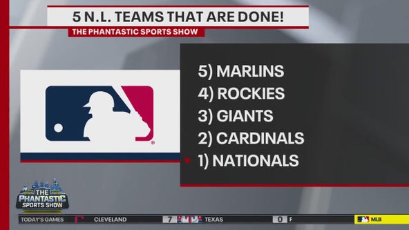 Which National League teams are already done this season?