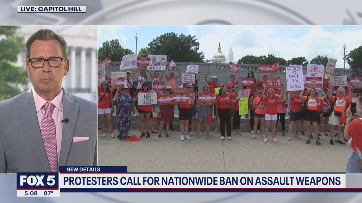 Protesters in DC call for nationwide ban on assault weapons