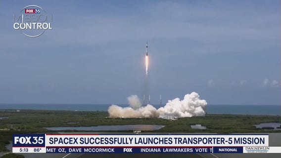 Families watch as Falcon 9 rocket takes ashes to space