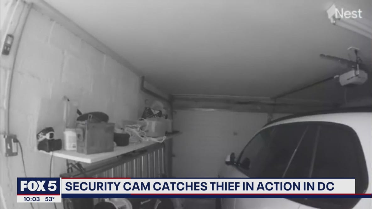 Security cam catches thief in action in DC