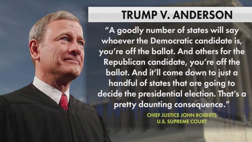 SCOTUS on the verge of Trump ballot decision