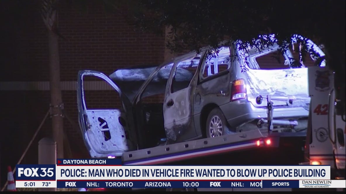 Man dies 'covered in flames' after van catches fire in Daytona Beach: police