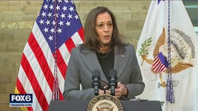 VP Harris in Milwaukee, lead pipe replacement touted