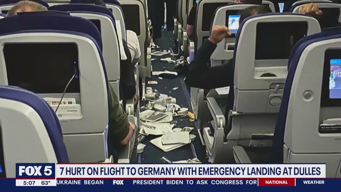 Severe turbulence diverts flight to Dulles Airport