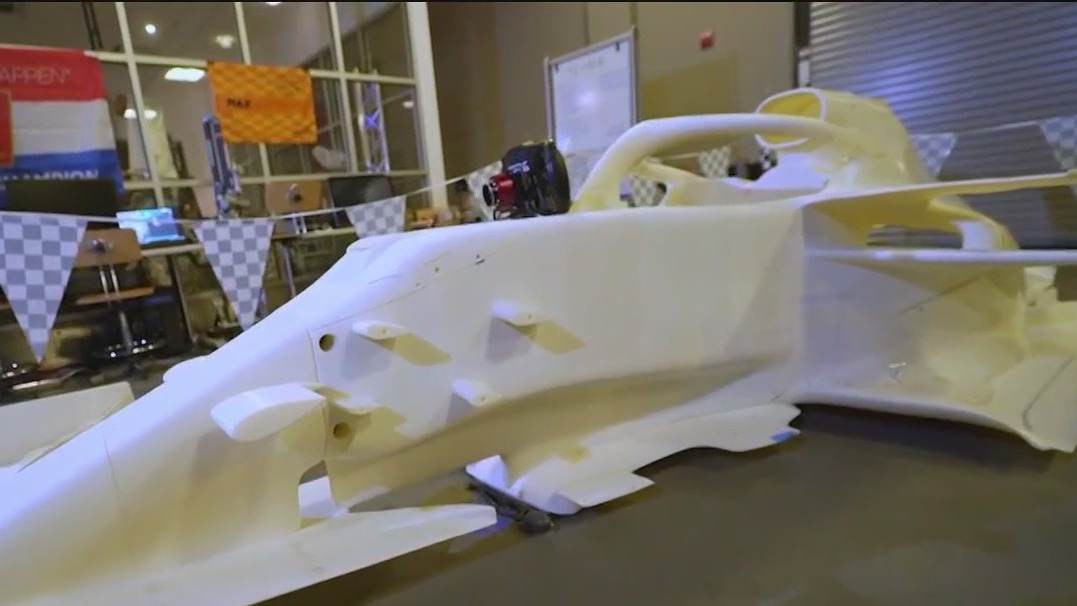 Full Sail students build simulated Formula 1 car from 3D printer