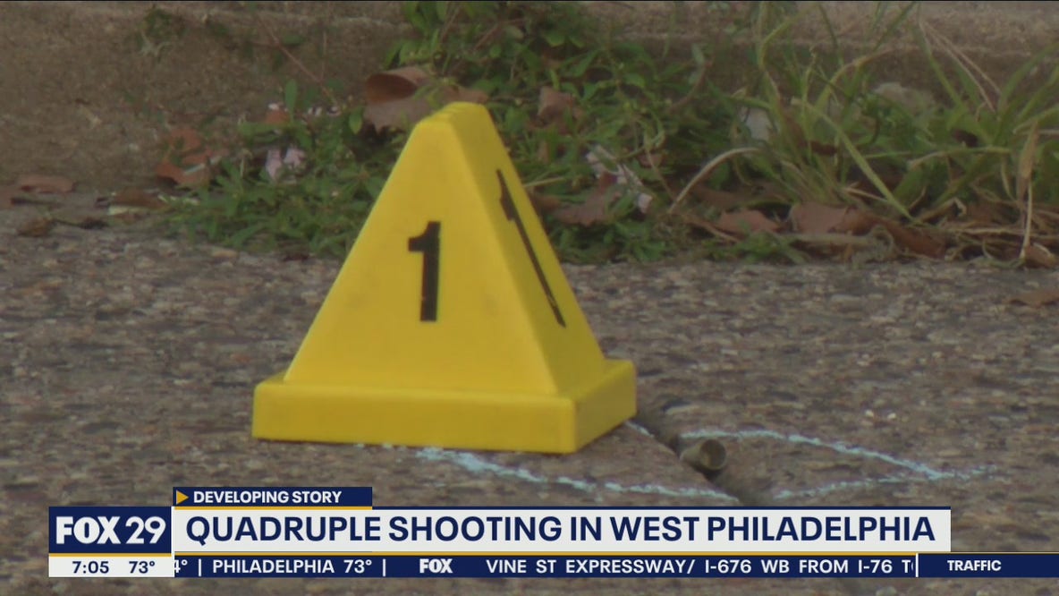 Quadruple shooting erupts on street corner in Philadelphia