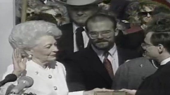 Texas governor inauguration: Ann Richards