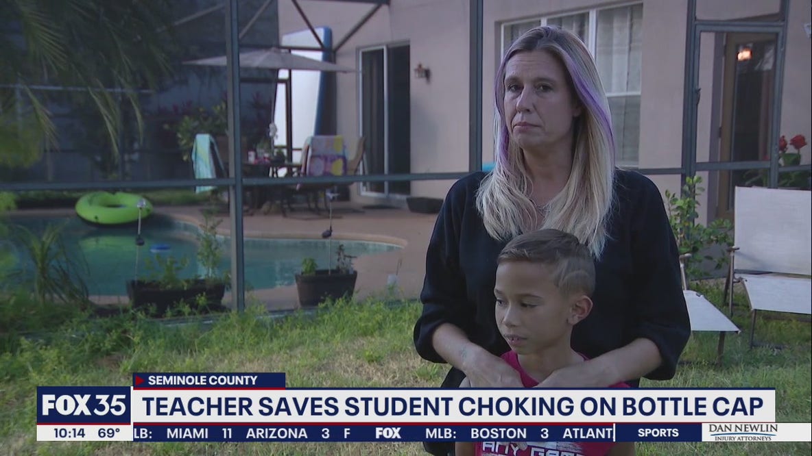 Teacher saved son from choking, Florida mom says