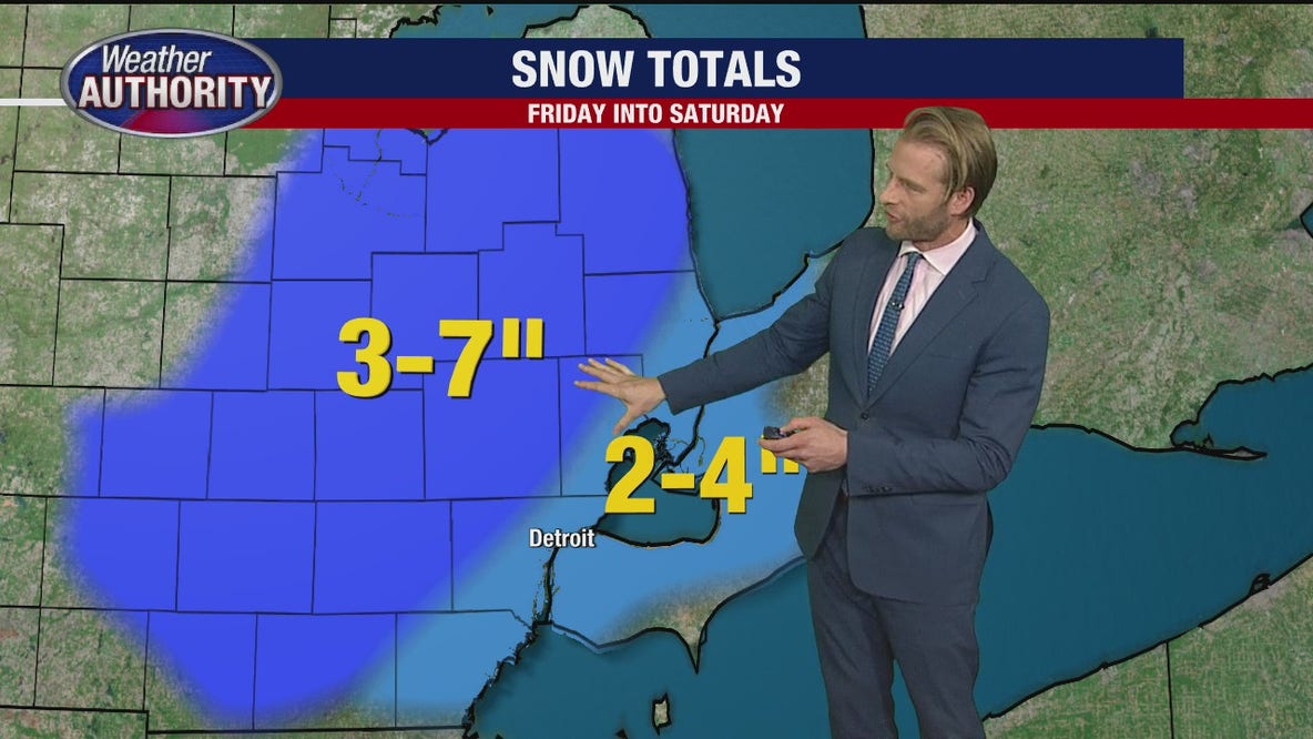 End of the week snow forecast