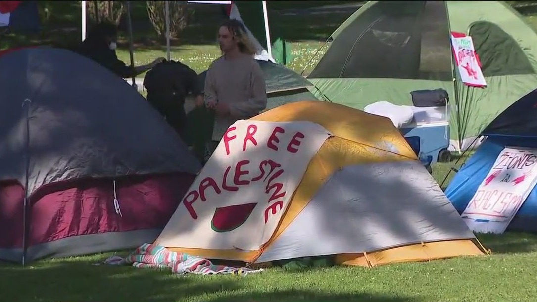 Pro-Palestinian protesters emerge at SF State