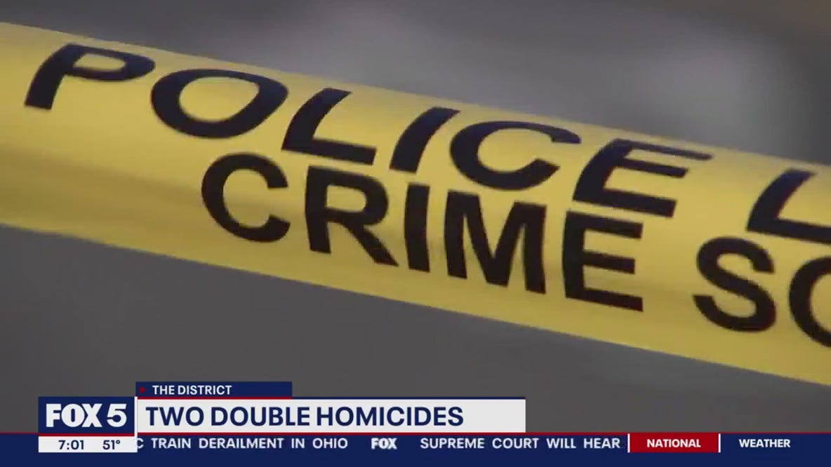 4 men killed in separate DC double shootings