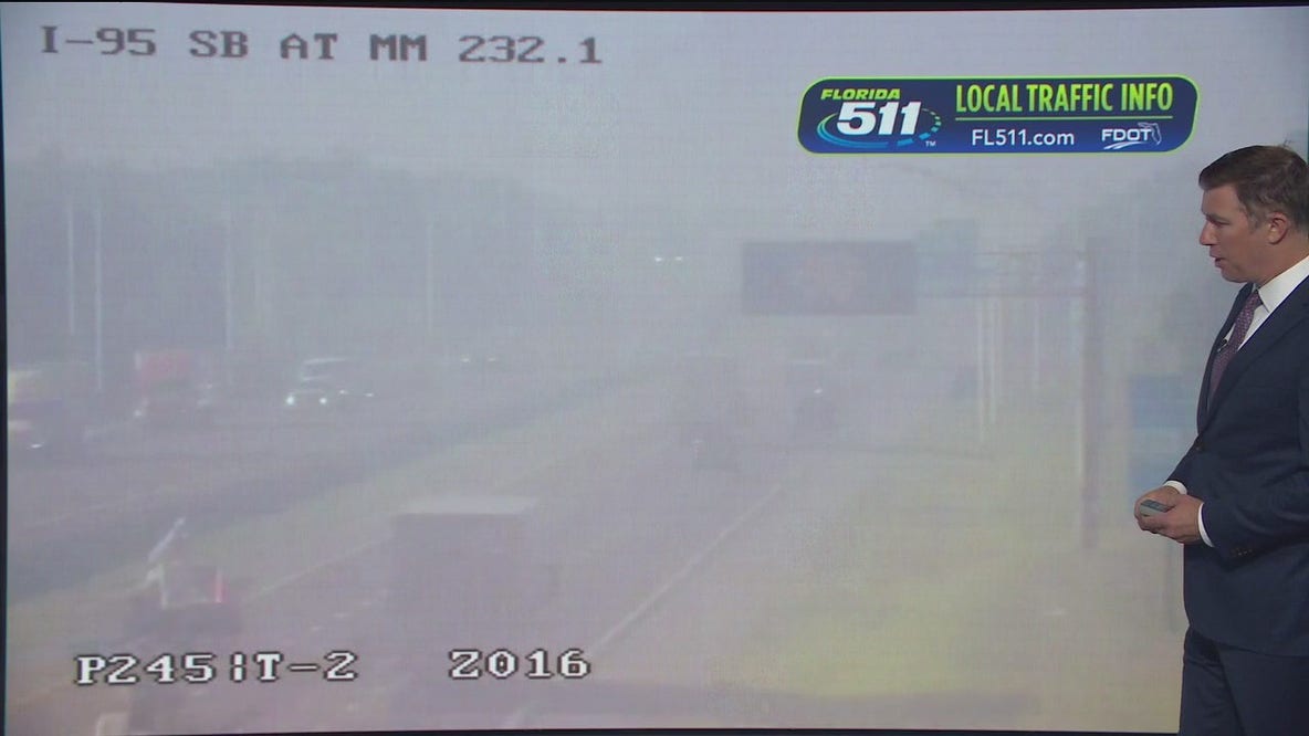 Large smoke plume impacting Central Florida