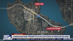 Mercer Island residents evacuate due to risk of possible landslide