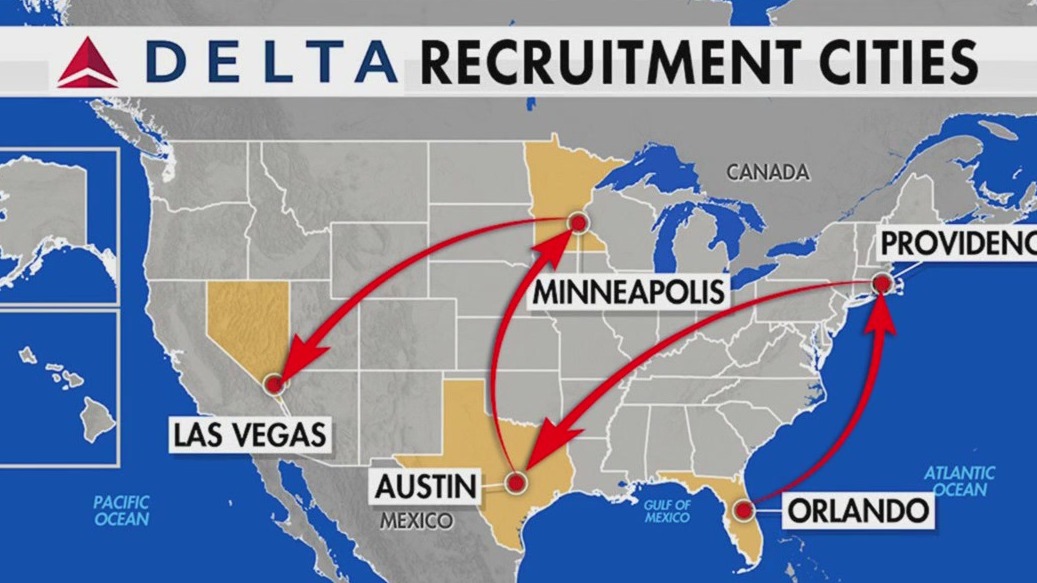 Delta hiring flight attendants for 2024