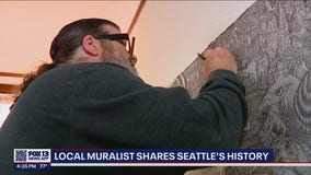 Artist creates mural depicting Seattle's history