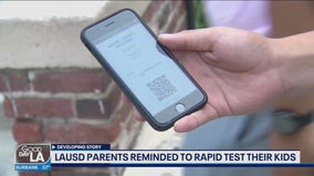 LAUSD reminds parents to rapid test their kids