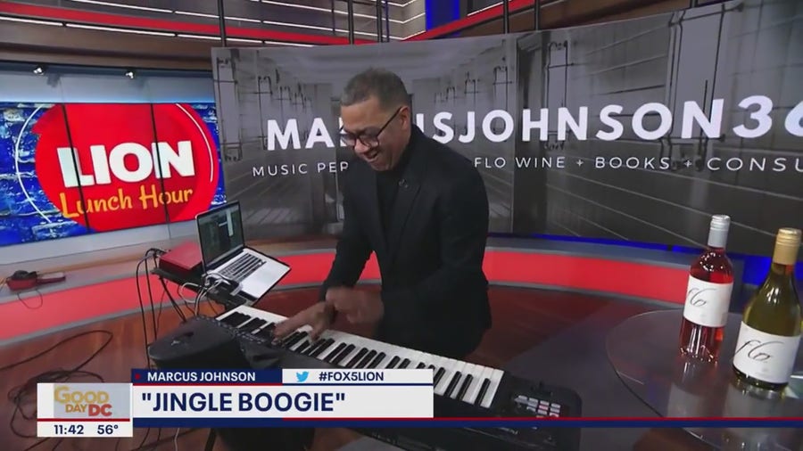 Marcus Johnson performs "Jingle Boogie" on piano