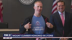 Lyons man honored for climbing Mount Kilimanjaro
