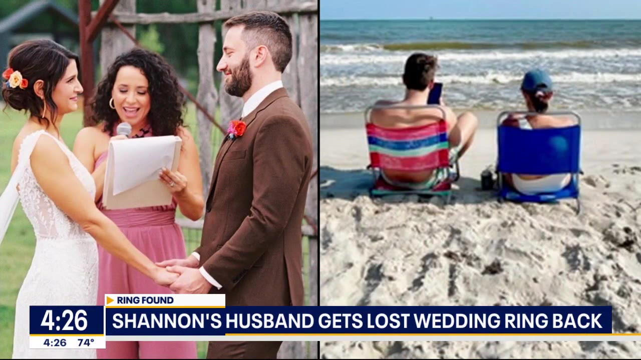 Shannon's husband gets missing wedding ring back