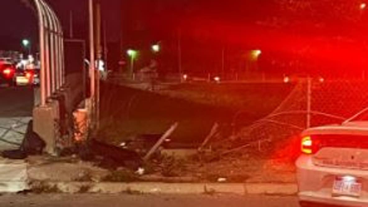 Car drives off service drive, crashing onto I-96 in Detroit
