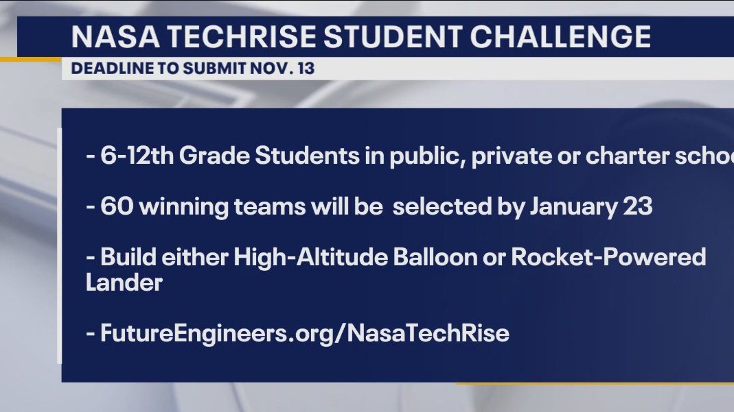 NASA calling on students for techrise challenge