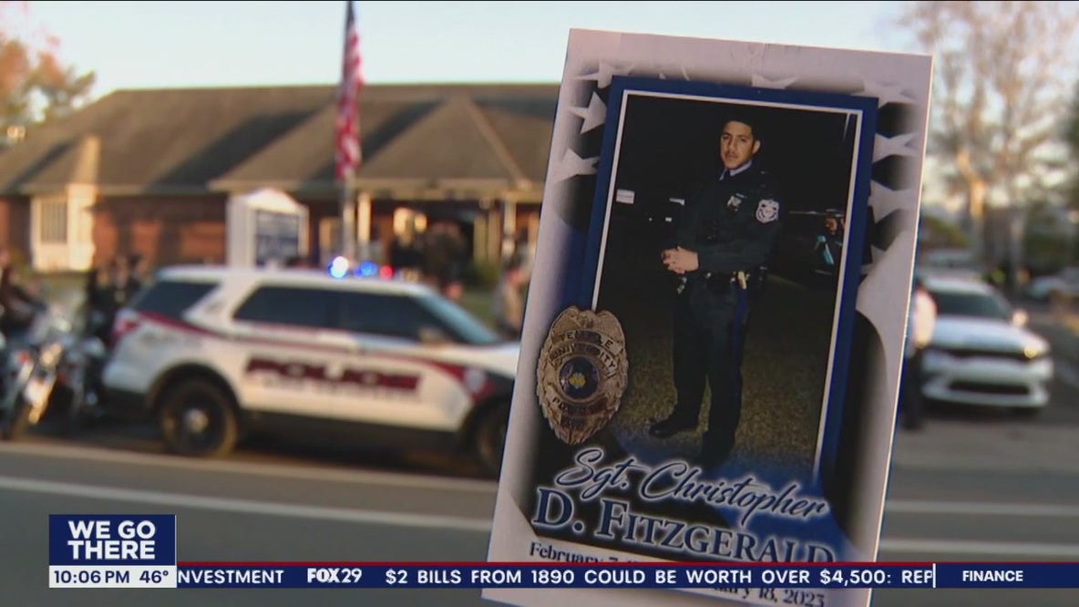 Mourners gather at viewing for Temple officer Sgt. Chris Fitzgerald