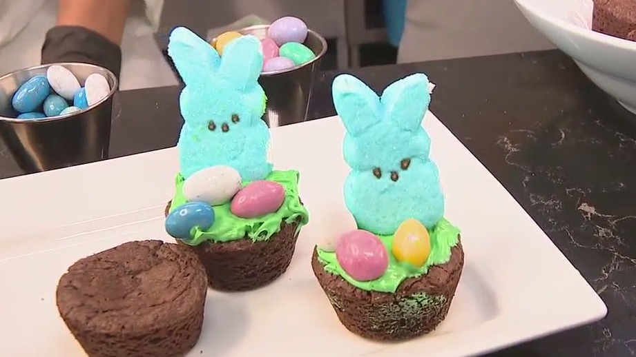 Culinary student show how to make a cute and simple Easter dessert