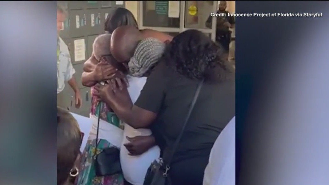 Wrongfully convicted Florida man set free after 30+ years in prison