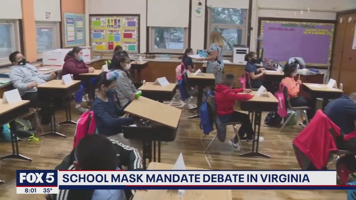 School mask debate continues in Virginia